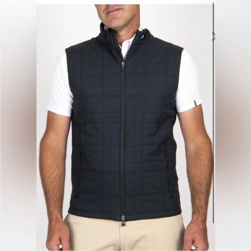 KJUS Men Rowan Insulated Vest Quilted Black Size 2XL Regular Fit